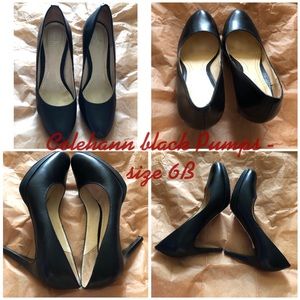 Colehann Black Pumps - size 6B - 3.5” heels